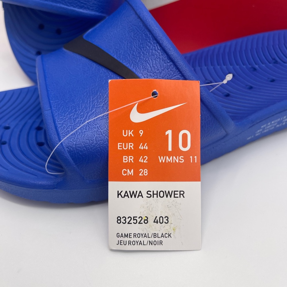 Nike Men’s Royal Blue Slide Sandals KAWA SHOWER
832528 403
GAME ROYAL/BLACK - Picture 13 of 15